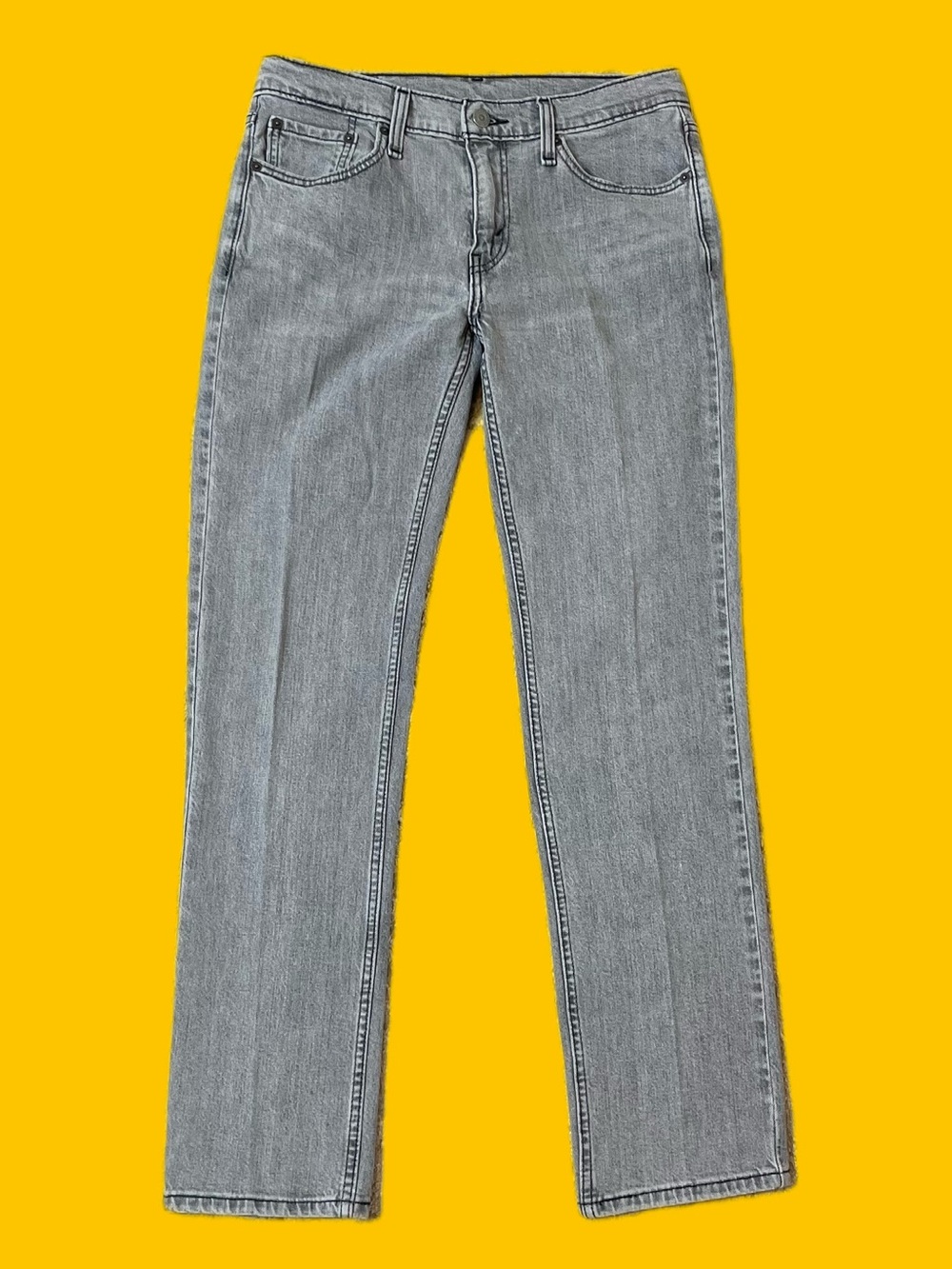 Levi’s 514 Gray Wash Straight Fit Jeans Men’s 30x32 Stretch Denim Pants